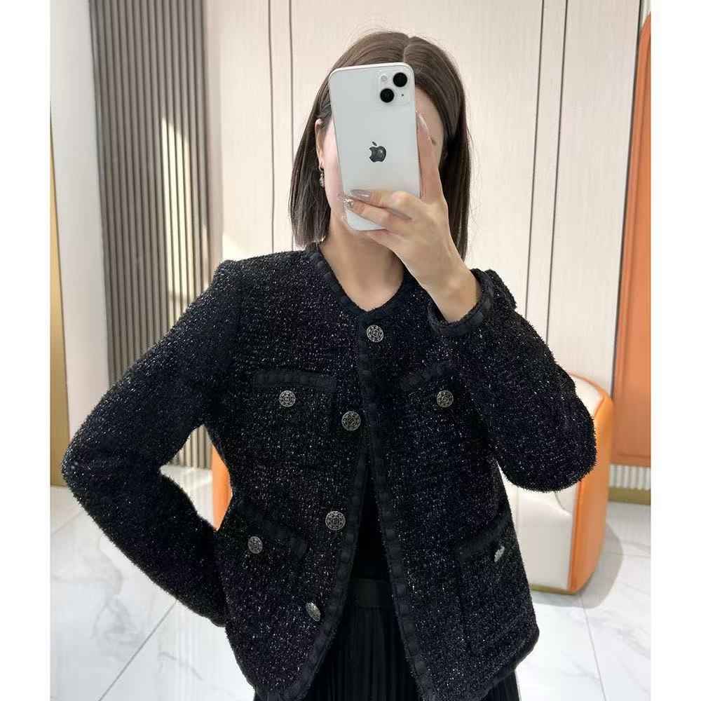 Houndstooth Round-neck Loose-fitting Cropped Top