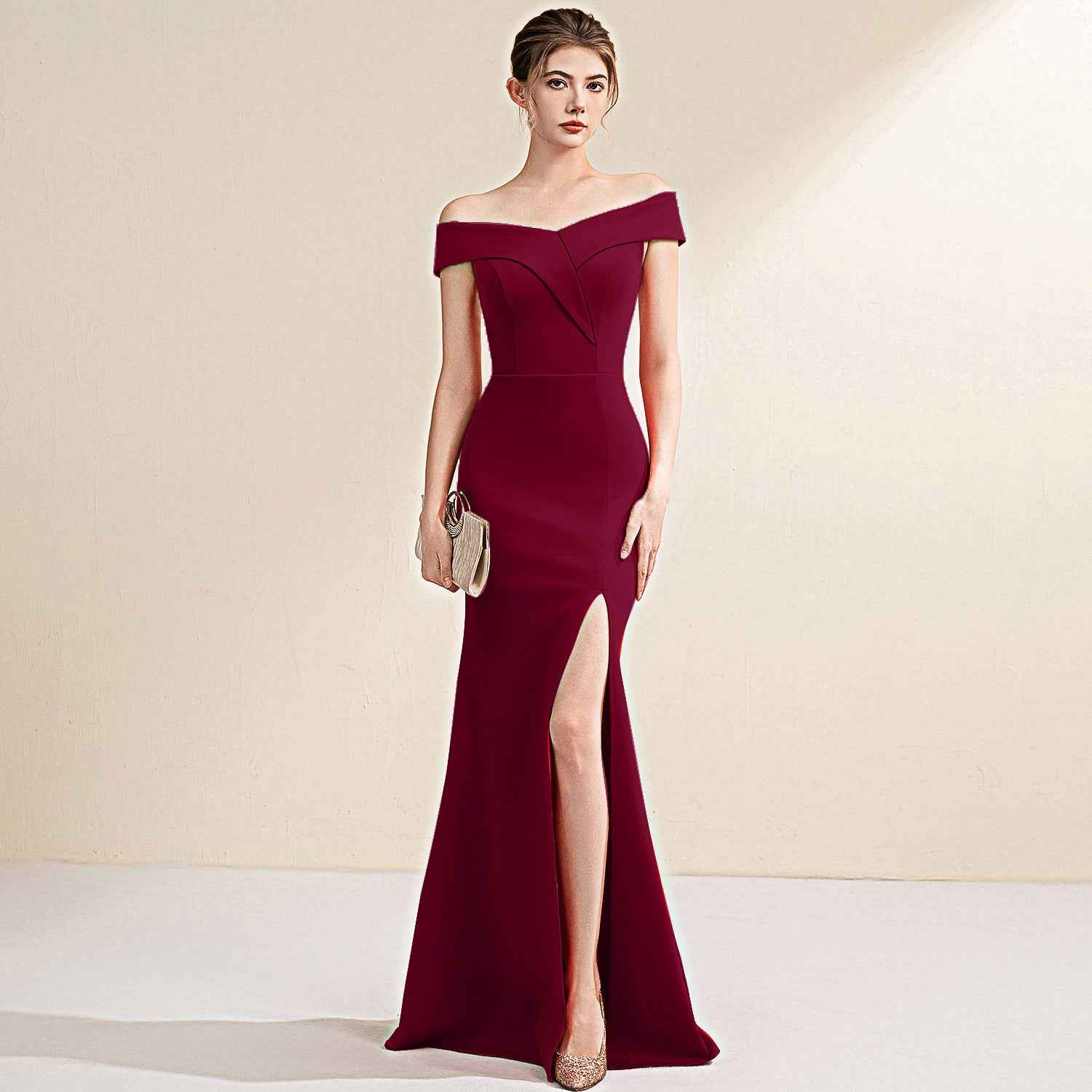 Host Evening Banquet Fishtail Long Dress