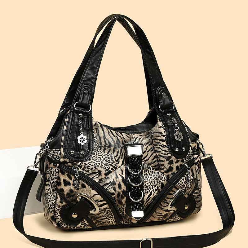 Fashionable Large-Capacity Womens Casual Tote Crossbody Bag