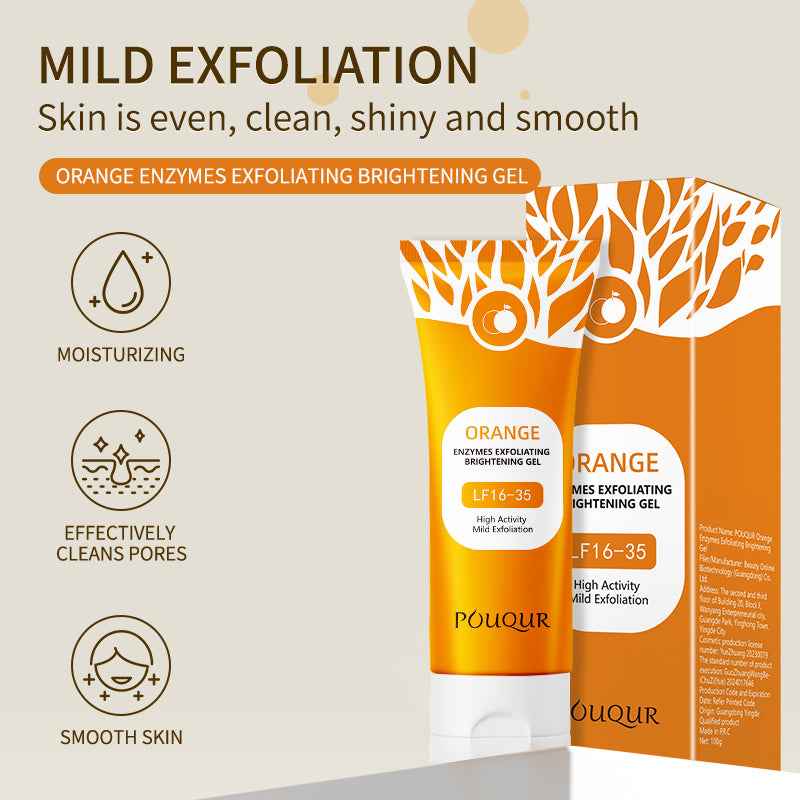 Orange Enzyme Exfoliating Brightening Gel – Glow-Boosting Scrub 100g