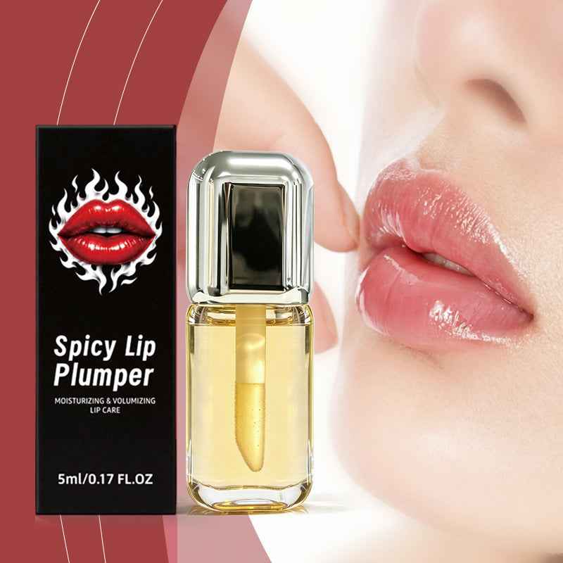 Spicy Lip Plumping Serum Oil – Nourishing & Hydrating Lip Treatment, 5ml