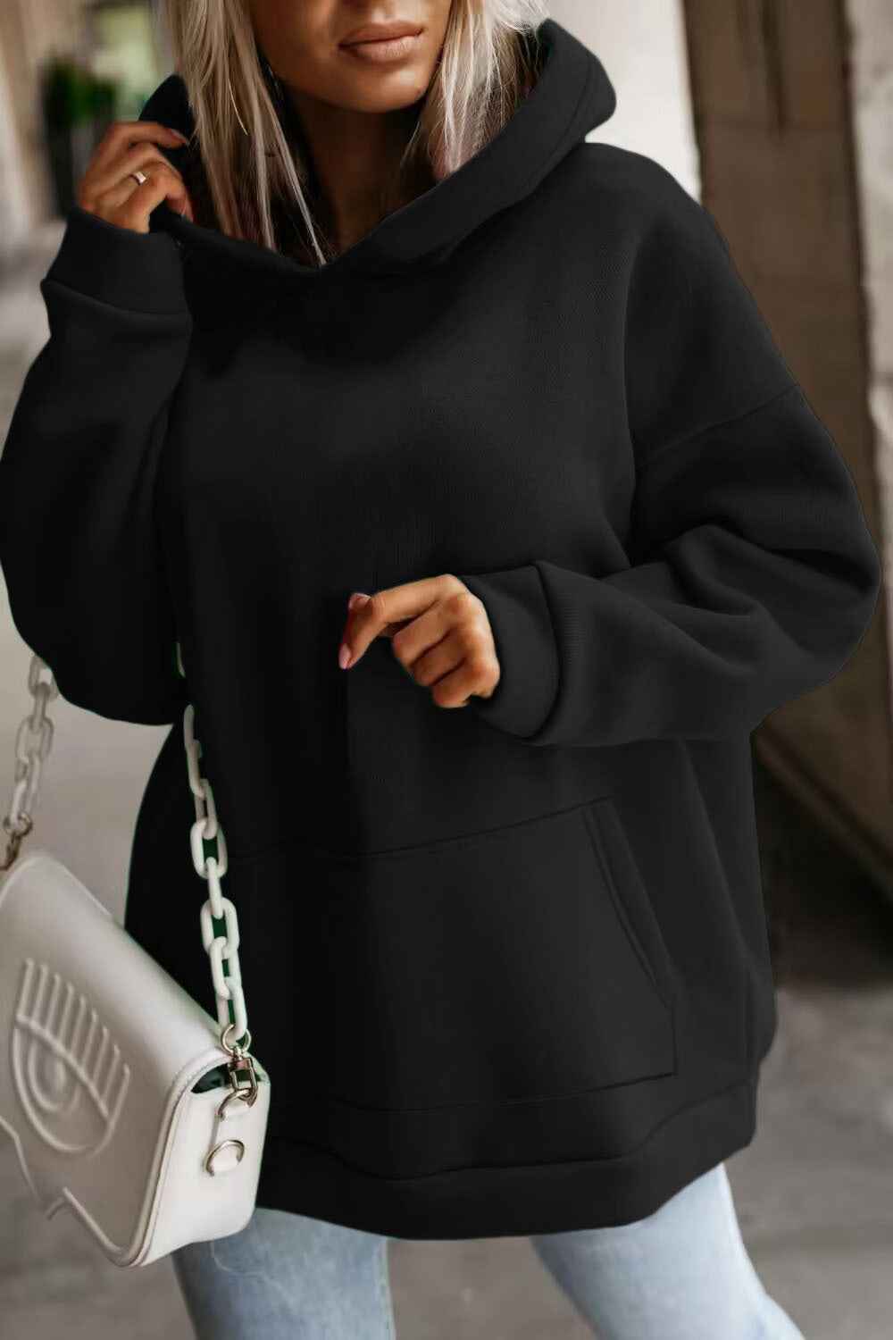 Loose-Fit Hooded Sweatshirt
