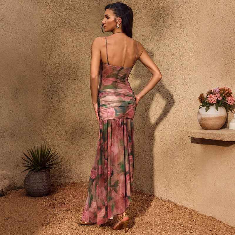 Sexy Strap A-Style New Womens Low-Cut Slim-Fit Dress