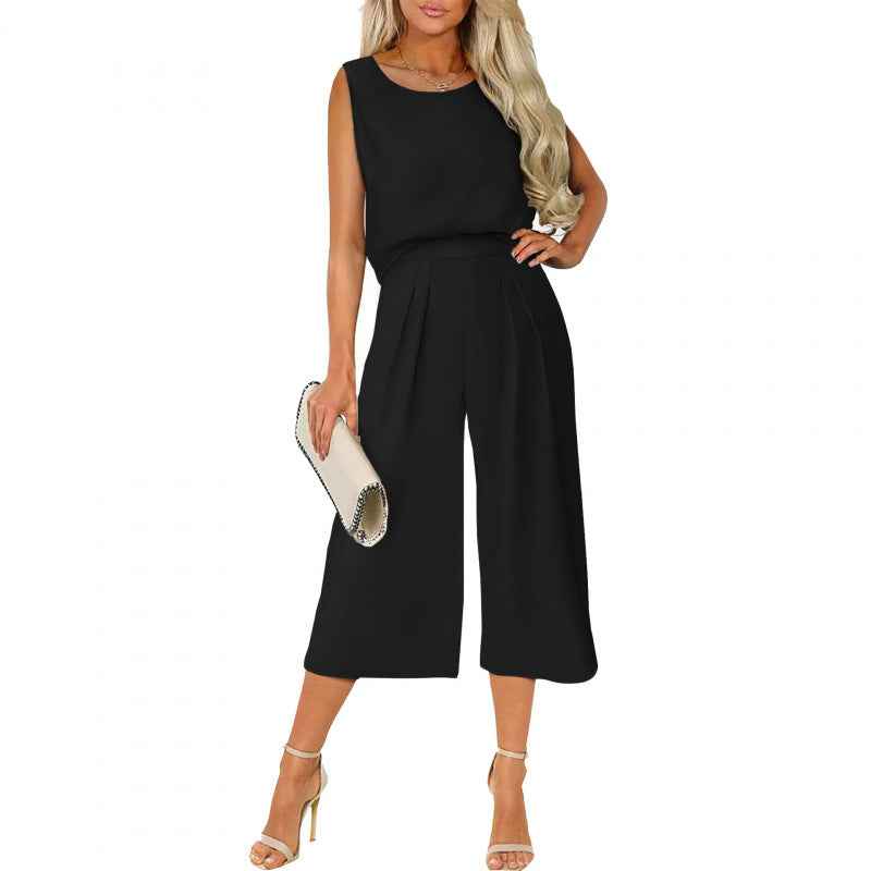 Sleeveless Tank Top Two-Piece Set
