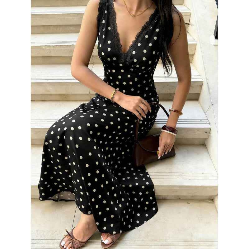 Sleeveless Slit Hem Maxi Dress