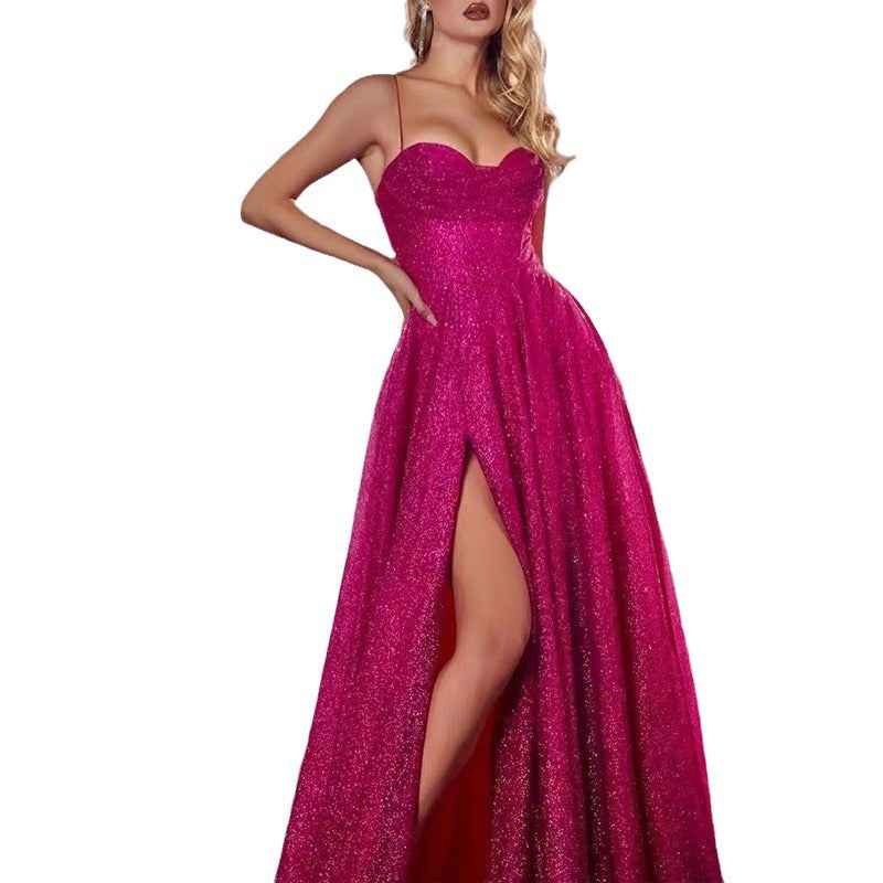 Strapless Flared Hem Maxi Dress – Elegant Evening Wear