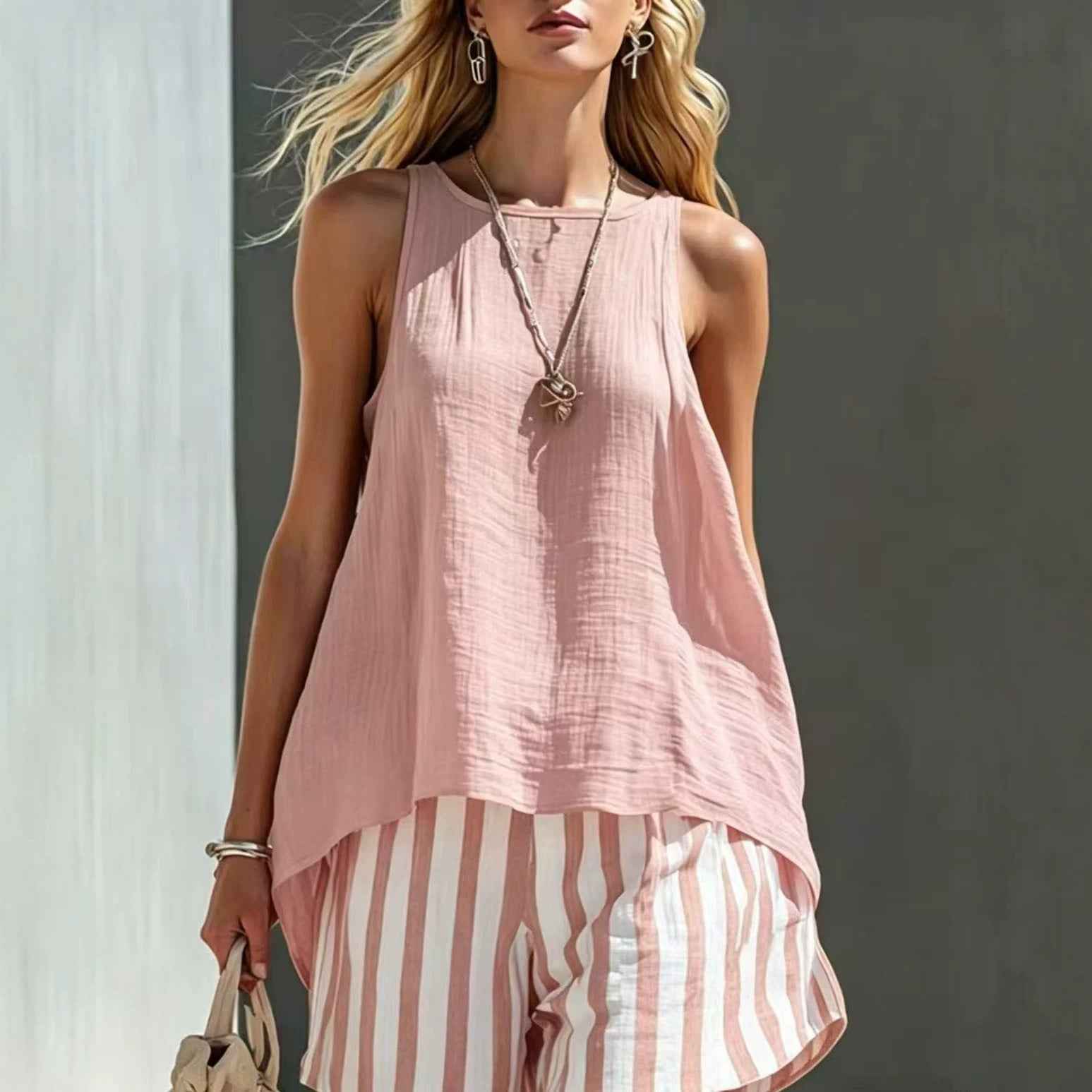 Solid-Colour Sleeveless Tank Top — 7 Colours