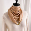 Women's Square Silk-Style Scarf with Magnetic Clasp – 6 Prints