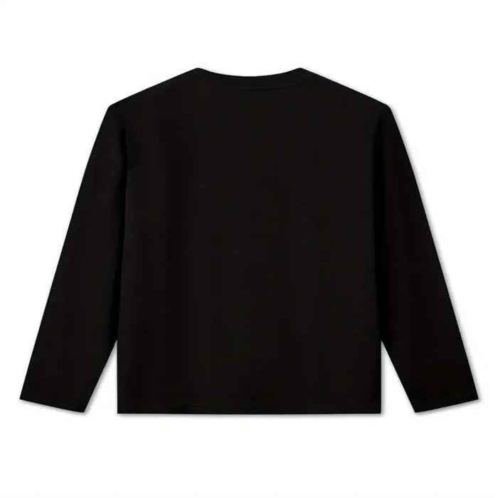 Women's Crew-Neck Long-Sleeve Top – Soft Milk Silk, Everyday Essential