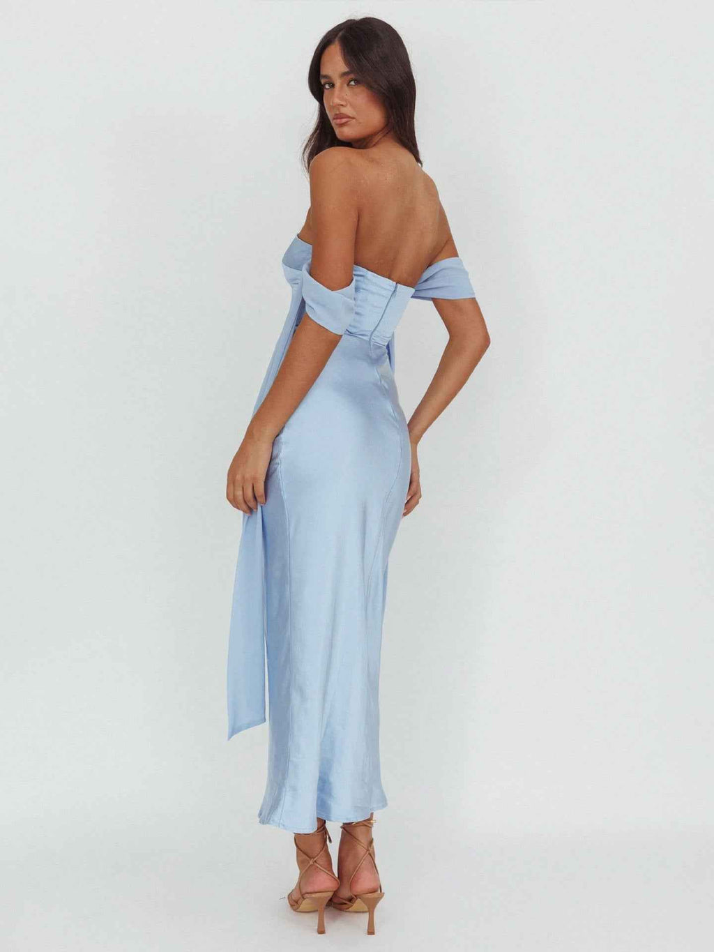 Strapless Fairy Maxi Dress – High Waist Patchwork