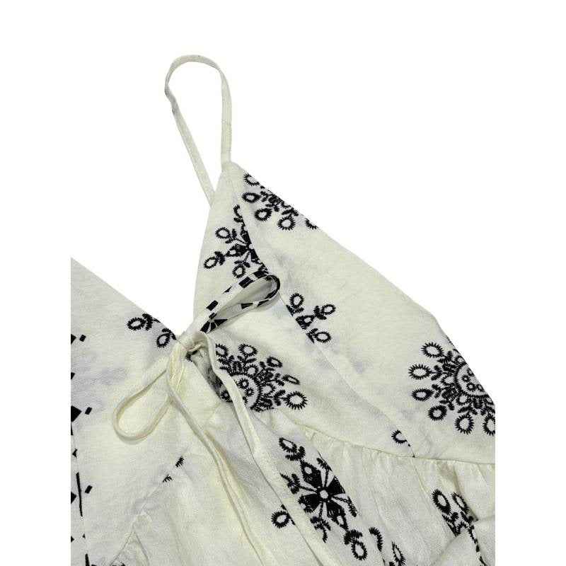 Floral Print V-Neck Spaghetti Strap Maxi Dress