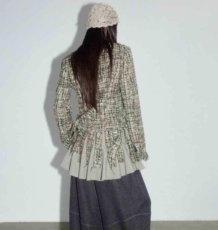 Structured Thick Coat – Regular Sleeve, Apricot