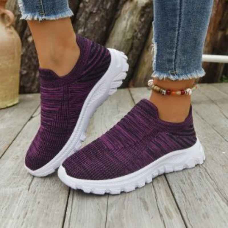 Women’s Mesh Slip-On Platform Sneakers – Breathable Wedge Trainers | Sizes 36–43