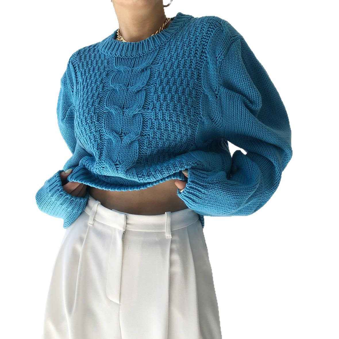 Women's Off-Shoulder Cable-Knit Sweater
