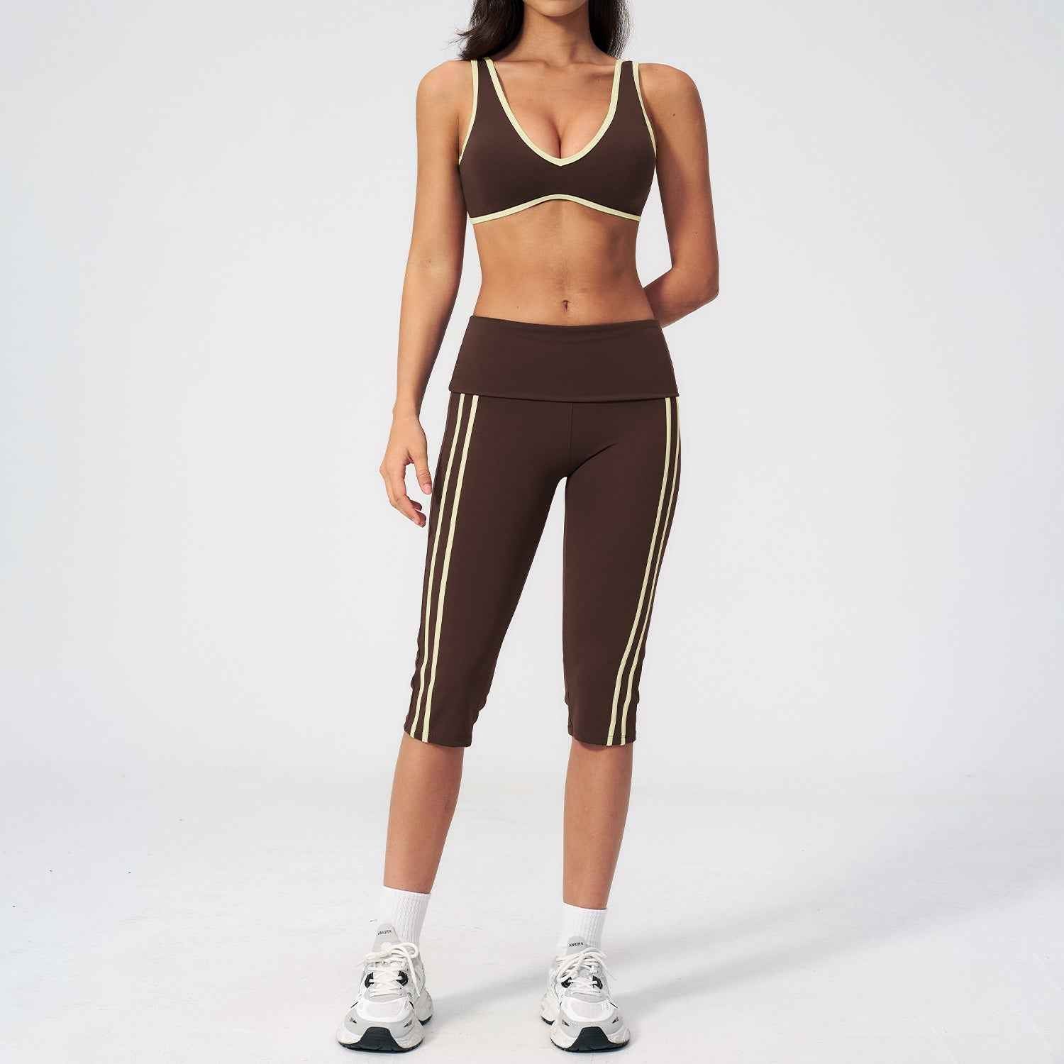 Fitness Bare-feel Sports Running Yoga Outfit For Women