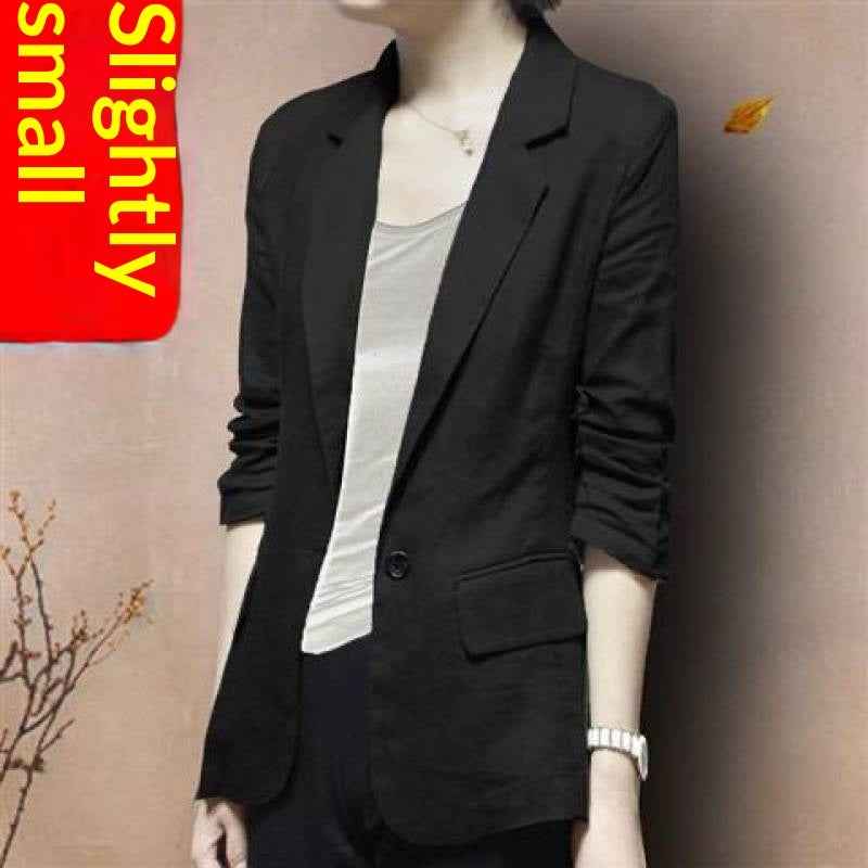 Cotton-Linen Blazer — Relaxed Casual Suit Jacket
