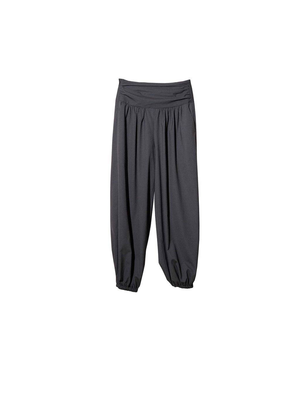 Women's High-Waist Retro Striped Harem Pants — Gray, S–L