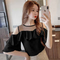 Mesh Chiffon Patchwork Loose Top