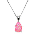 Waterdrop Opal Pendant Necklace For Women Elegant And High-end