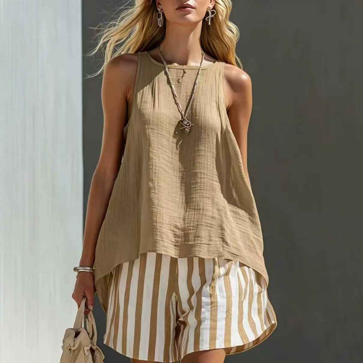 Solid-Colour Sleeveless Tank Top — 7 Colours