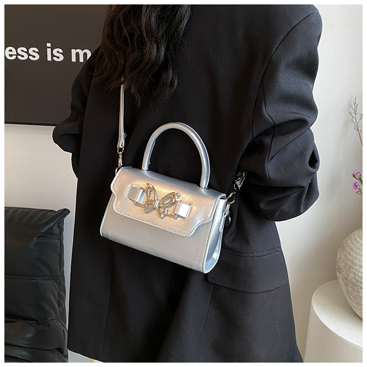 PU Leather Patchwork Square Tote Bag