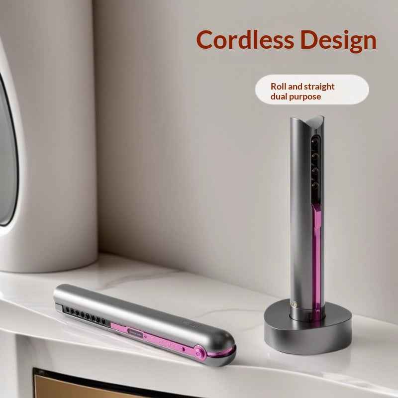 Wireless 2-in-1 Hair Straightener & Curling Iron