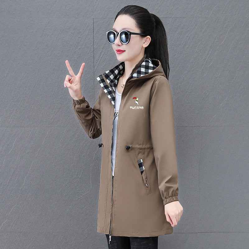 Women's Oversized Hooded Zip Jacket – Loose Fit, Long Sleeve | M–4XL