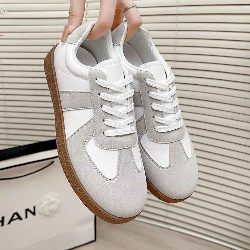 Women's Retro Flat Sneakers – Cross-Strap Casual Shoes | 2 Colours