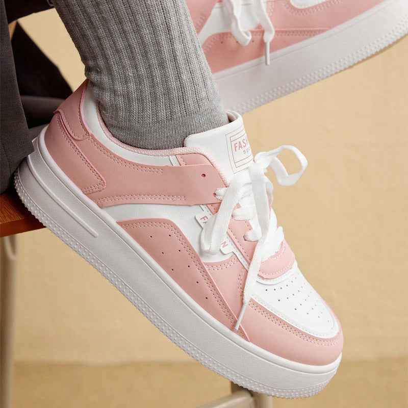 Women's Breathable Casual Sneakers — Non-Slip, Round Toe