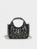 Rivet Bucket Bag — PU Crossbody, Vintage Style, 4 Colours