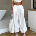 Women's High-Waist Balloon Pants — Wide-Leg Elasticated