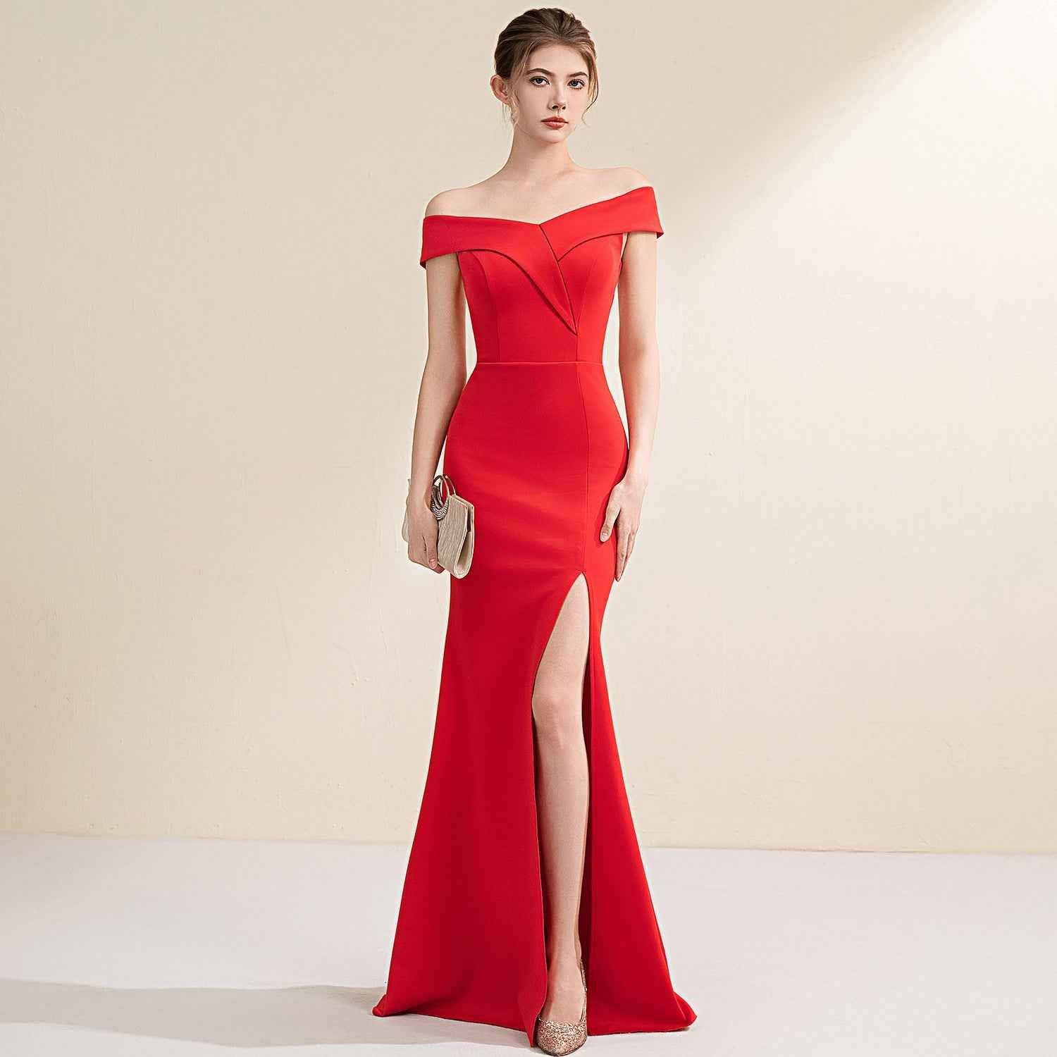 Host Evening Banquet Fishtail Long Dress