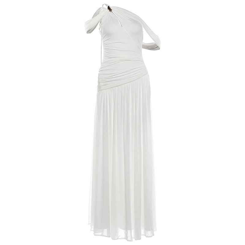 Womens French-style Off-shoulder Dress