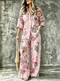 SpringSummer Digital-Print Shirt And Pants Set