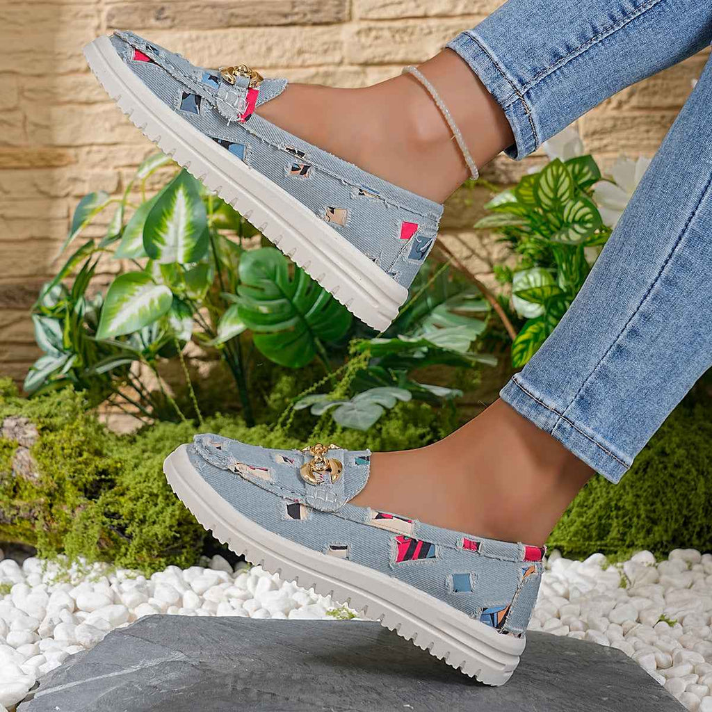 Colour-Block Canvas Sneakers — 4 Colours