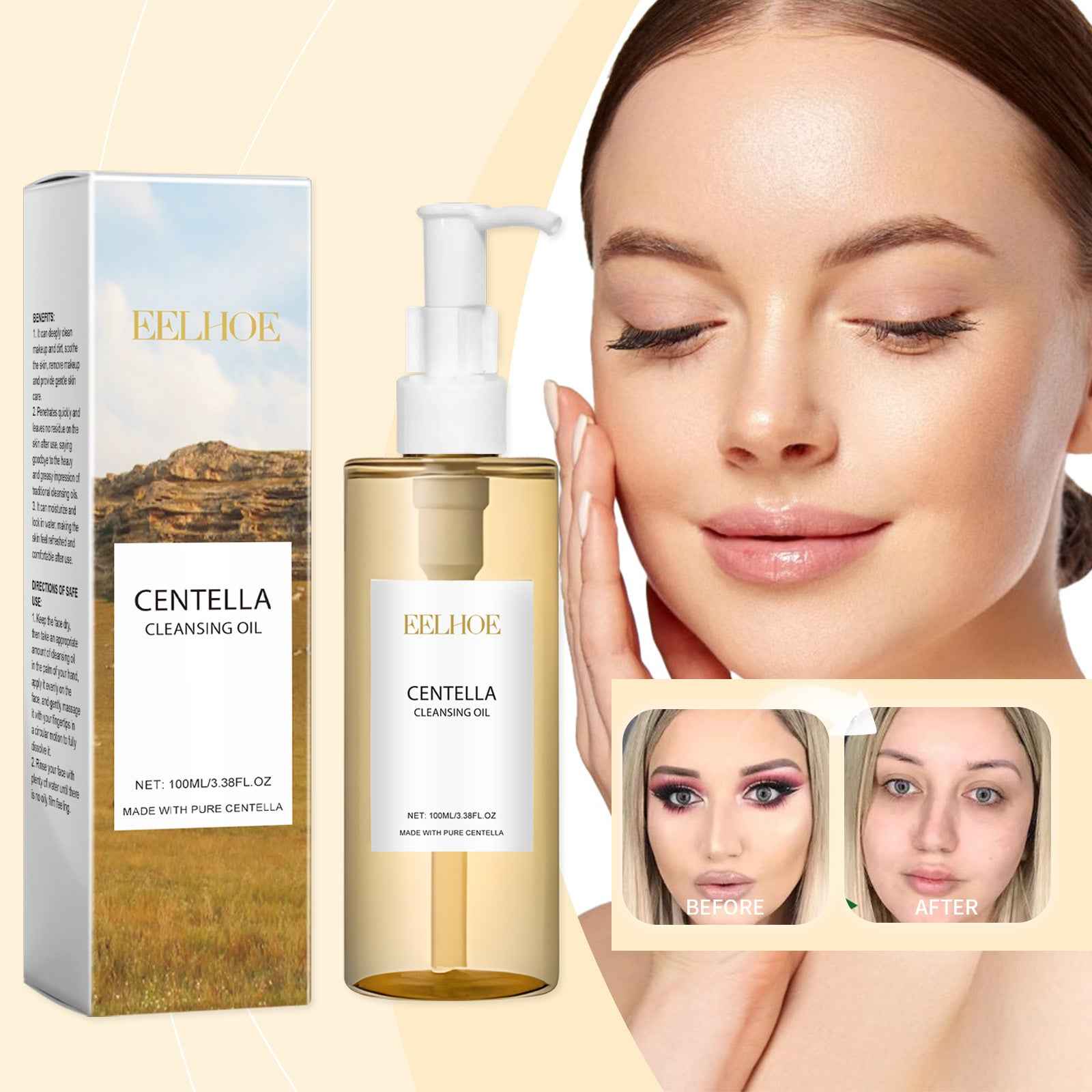 Centella Asiatica Makeup Remover Oil – Lightweight Formula 100ml