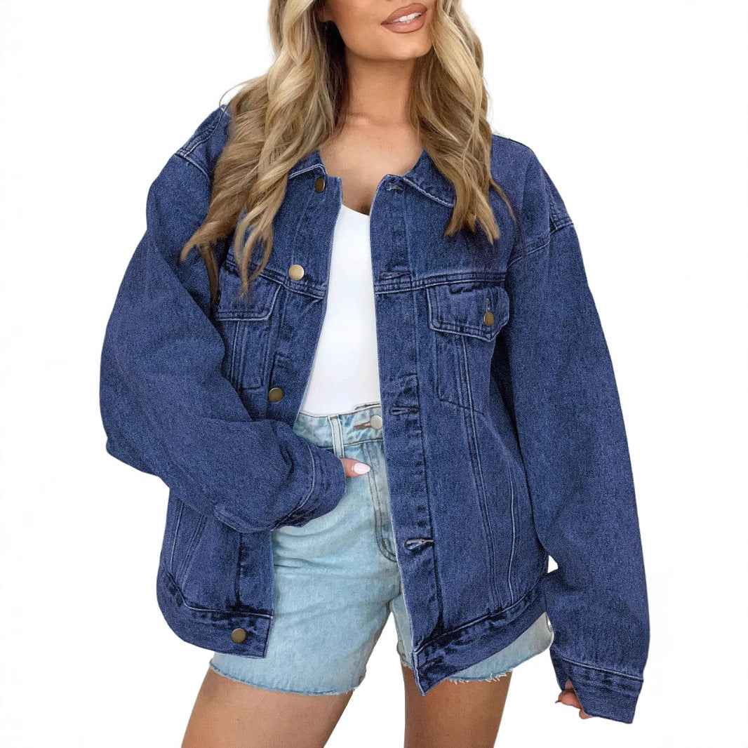 Womens Denim Jacket Long Sleeves