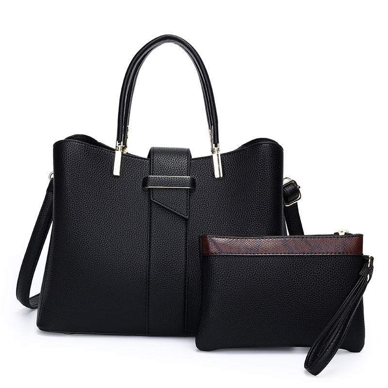 Retro Bucket Crossbody Handbag – Soft Polyester Everyday Bag