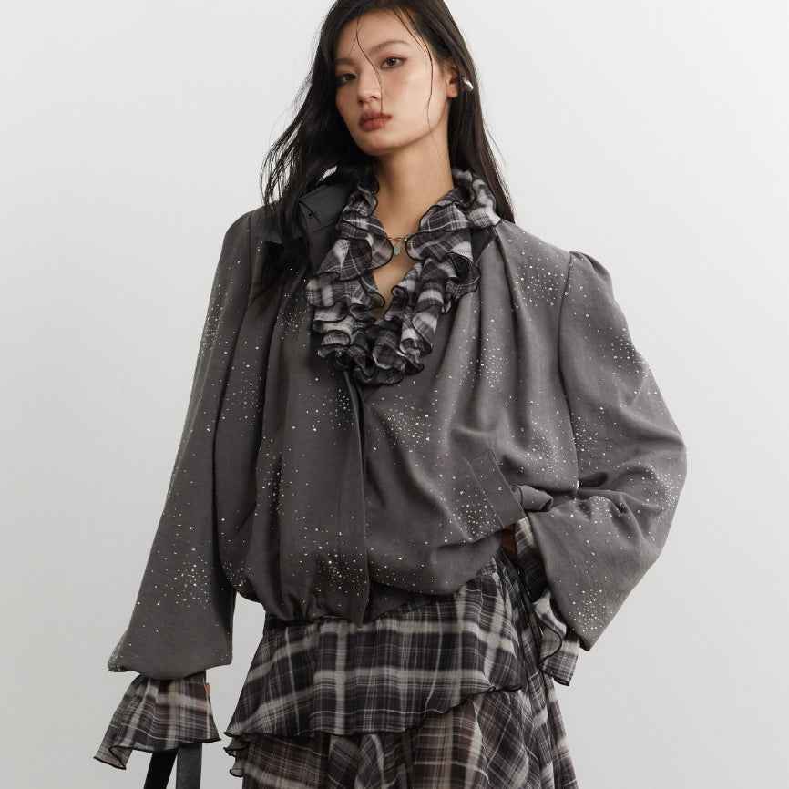 Short Lined Jacket – Cropped, Gray