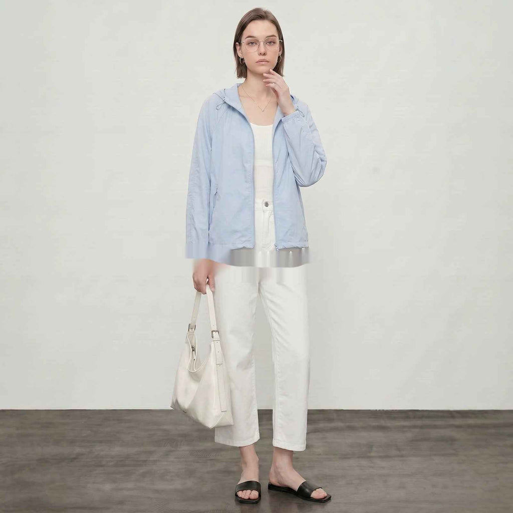 98-length Wide-leg White Straight-leg Casual Workwear Jeans