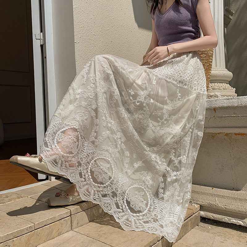 Slimming High-waisted Chic Casual A-line Maxi Skirt