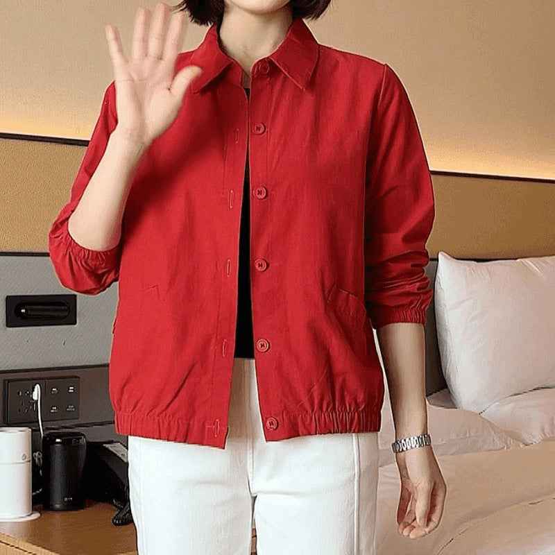 Women's Loose Cropped Jacket – Plus Size