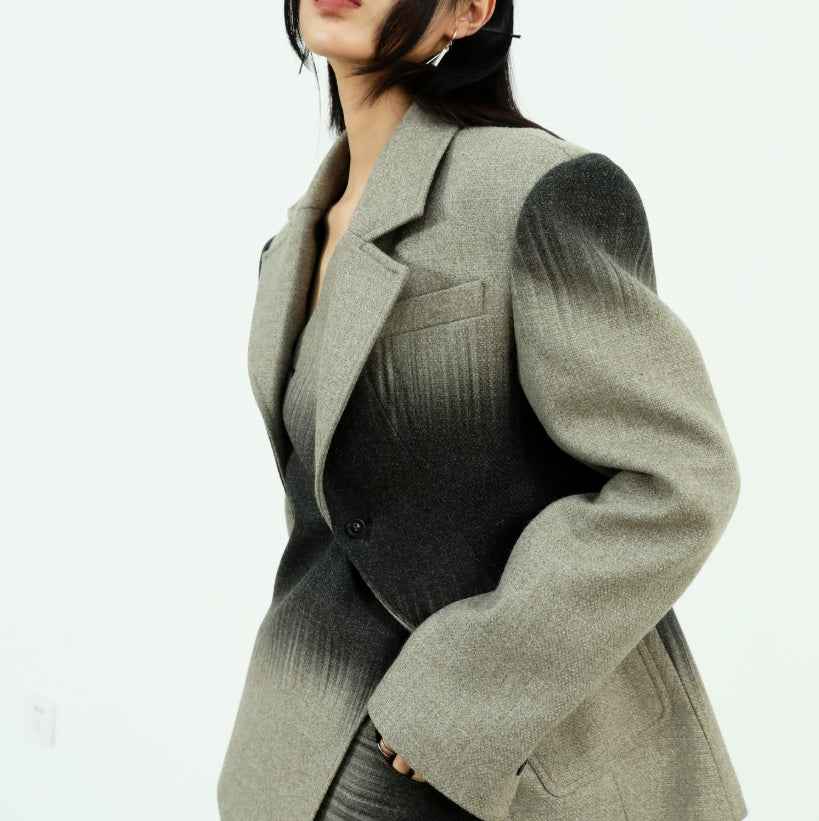 Women's Wool-Blend Street Style Suit Set