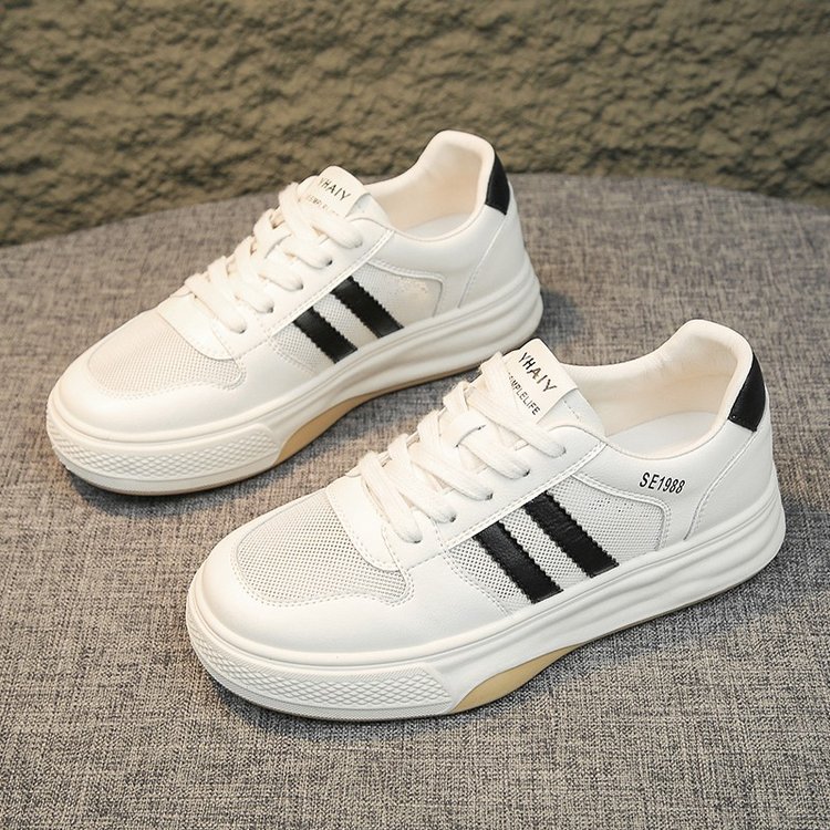 Sequin Mesh Chunky Heel Sneakers