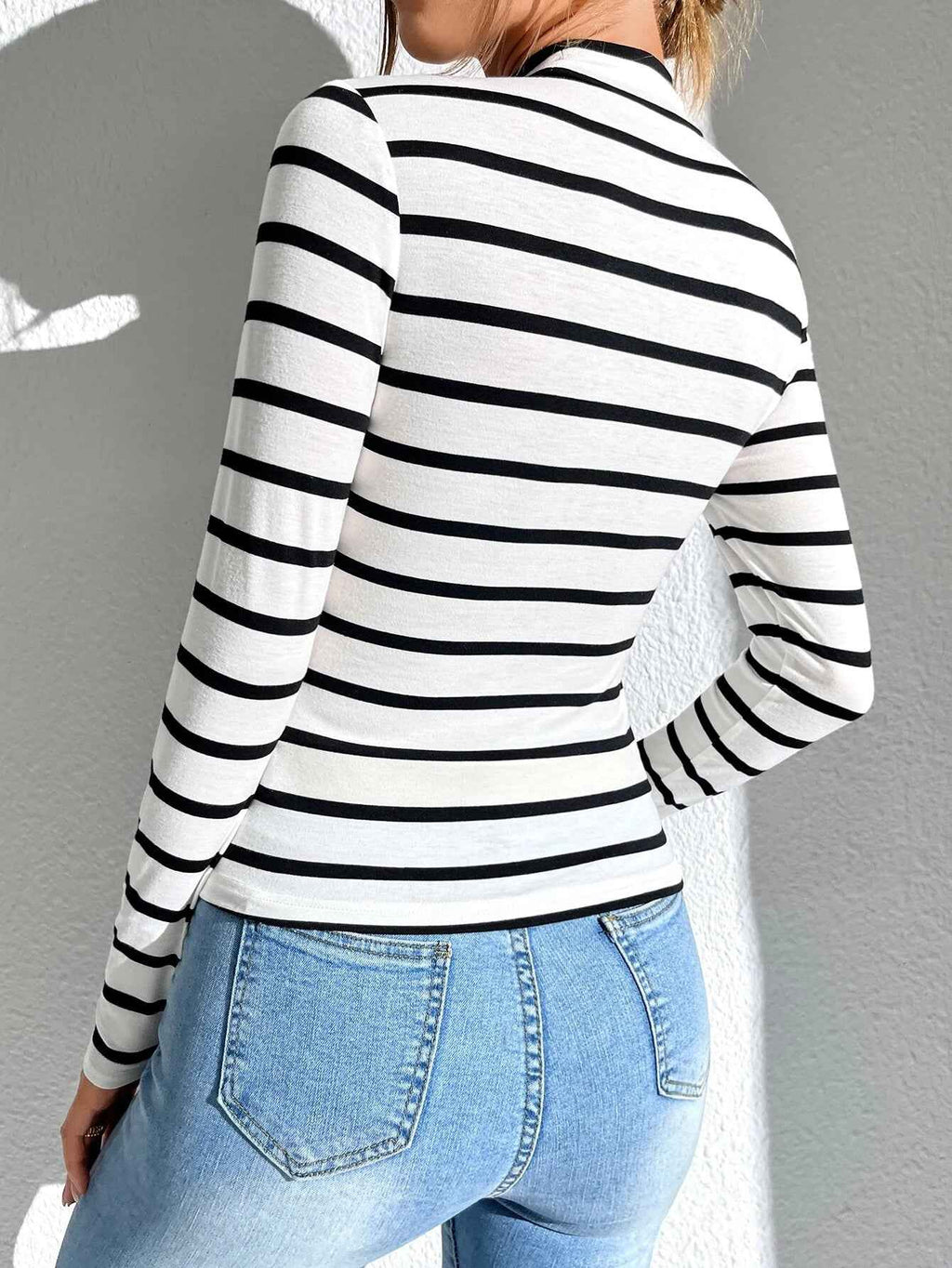 Women's French-Style Striped Long-Sleeve Top — 2 Colours