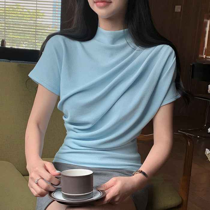 Women's Solid Colour Short-Sleeve Relaxed Top — 6 Colours