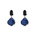 Irregular Klein Blue Enamel Earrings For Women Korean Style Niche Elegant Stud Earrings