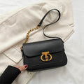 Korean-Style PU Shoulder Bag – Minimalist Square Everyday Bag