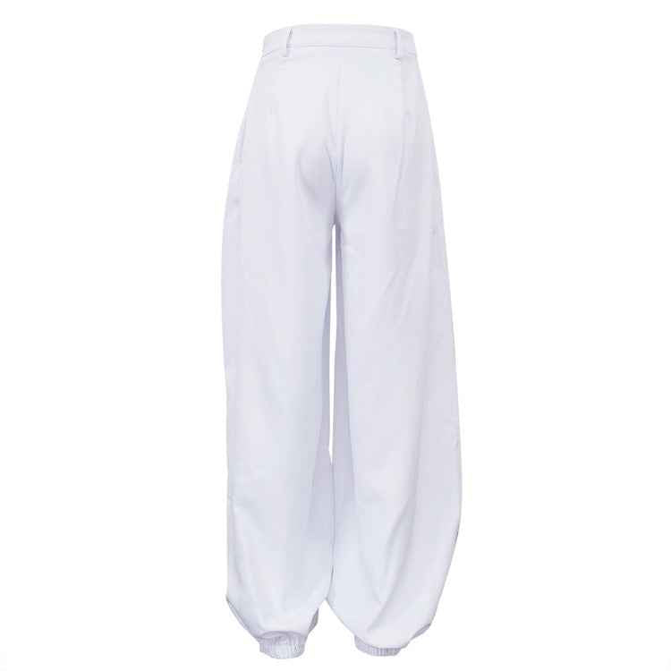 Women's High-Waist Balloon Pants — Wide-Leg Elasticated
