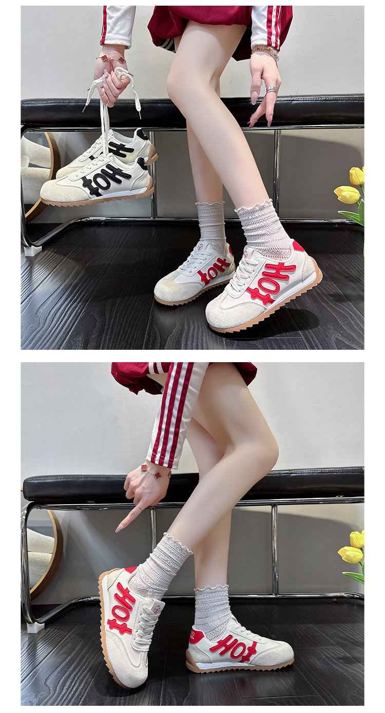 Retro Forrest Training Shoes For Women, Lightweight, Comfortable, Versatile, Sports And Leisure Board Shoes For Women